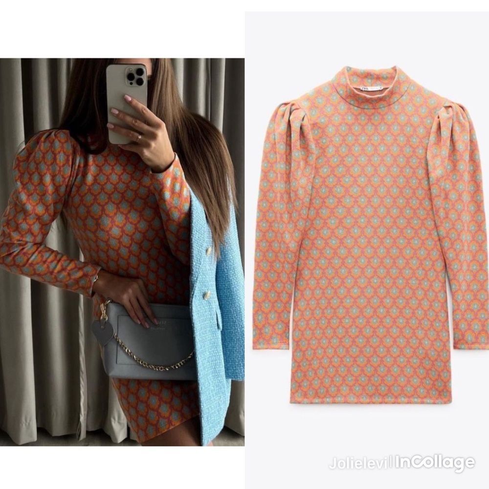 ZARA JACQUARD DRESS